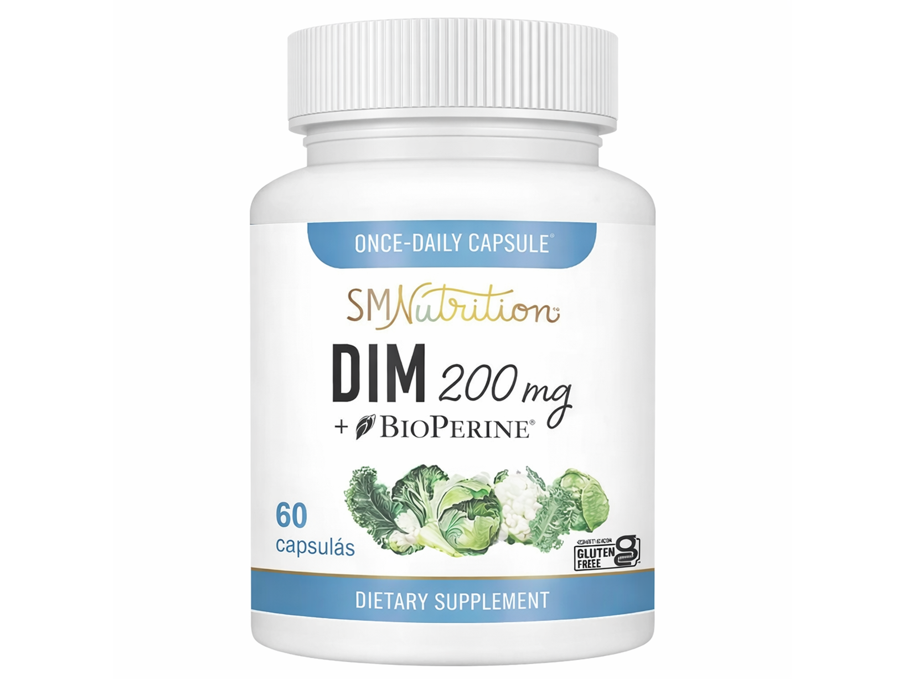 DIM 200 mg + BioPerine 2,5 mg Suplemento Alimenticio 30 Cápsulas 1