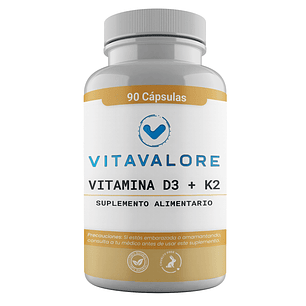 Vitamina D3 + K2 5000ui 90 Capsulas