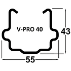 Poste Metálico Extremo V-PRO 40 3