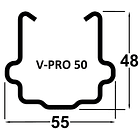 Poste Metálico Extremo V-PRO 50 3
