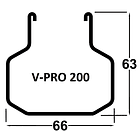 Poste Metálico Extremo V-PRO 200 3