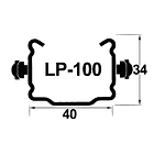 Poste Metálico Intermédio V-PRO LP100 2