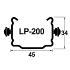 Poste Metálico Intermédio V-PRO LP200 2