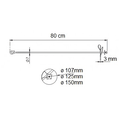 Conjunto Hélice / Tirante 2