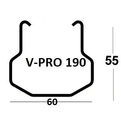 Poste Metálico Extremo V-PRO 190 3