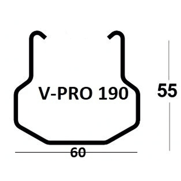Poste Metálico Extremo V-PRO 190 3