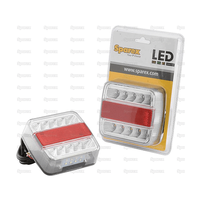 LED Farolim, Funções: 4, Travão / Traseiro / Pisca / Chapa de matricula, Esq./Dt., 12V 1