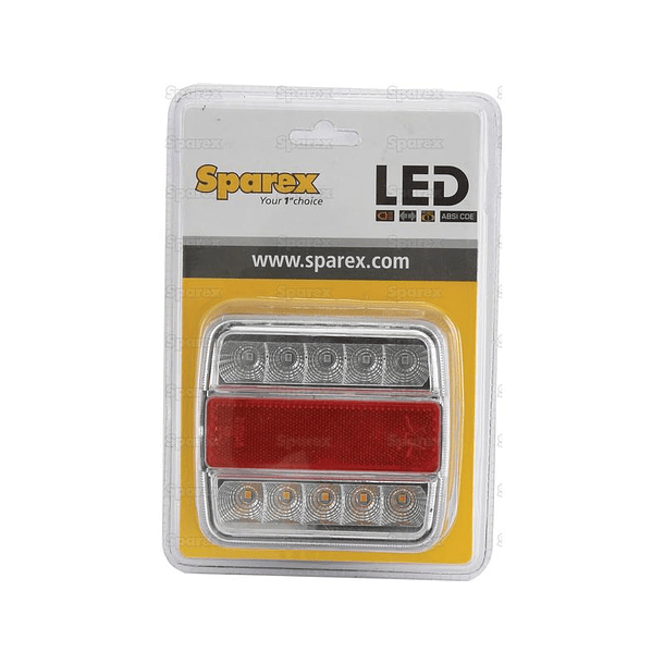 LED Farolim, Funções: 4, Travão / Traseiro / Pisca / Chapa de matricula, Esq./Dt., 12V 2