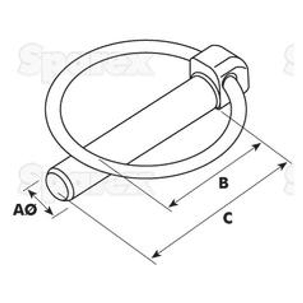 Cavilha de mola Ø11mm x 44.5mm - 25 Unidades 4