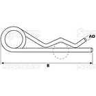 Cavilha tipo R Ø2.5mm x 46mm - 50 unidades 2