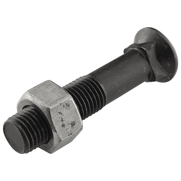 Parafuso c/porca - M12 x 60mm, Resistência à tração 8.8 (25 un. Caixa) 1