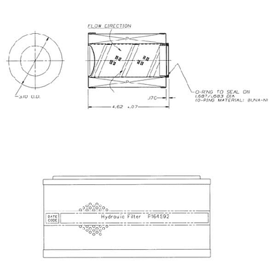 P164592 - Filtro hidráulico Donaldson 3
