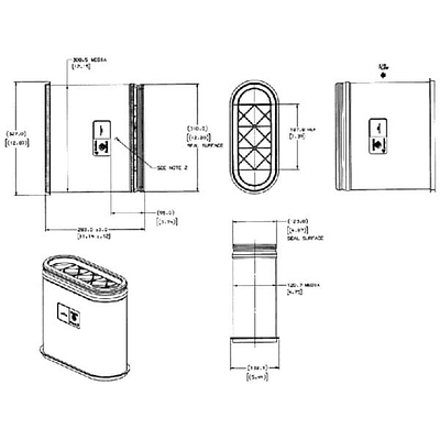 P606120 - Filtro de ar exterior Donaldson 3