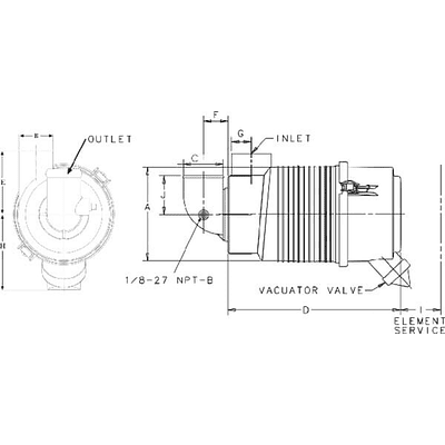 G057512 - Filtro de ar completo Donaldson 3