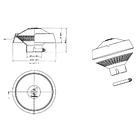 H001377 - Tampa protetora chuva 52 mm Donaldson 3