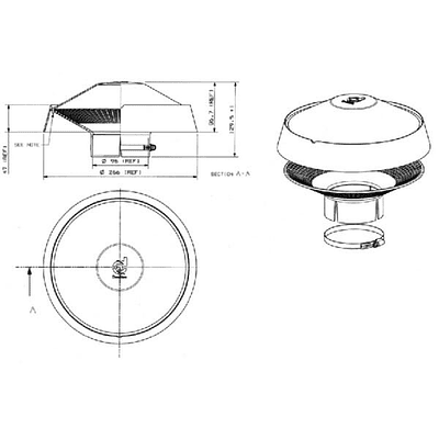 H770010 - Tampa protetora chuva 96mm 2