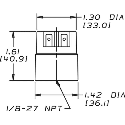 X770062 - Indicador elétrico 1/8 60 mbar 2