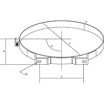 P016845 - Abraçadeira de fixação 15