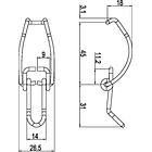 P776033 - Carcaça do filtro de ar comabraçadeira 2