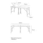 Marquesa Portátil 2 corpos mod. SANSA Outlet 10