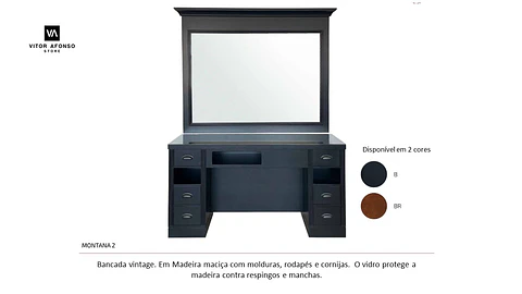 Bancada Vintage modelo MONTANA 2 Outlet