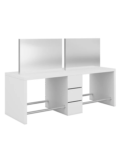Bancada de Cabeleireiro 2x2 lugares modelo STARK