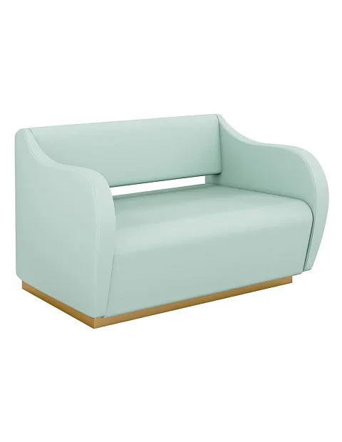 Sofá de espera modelo Galeone Gold duplo