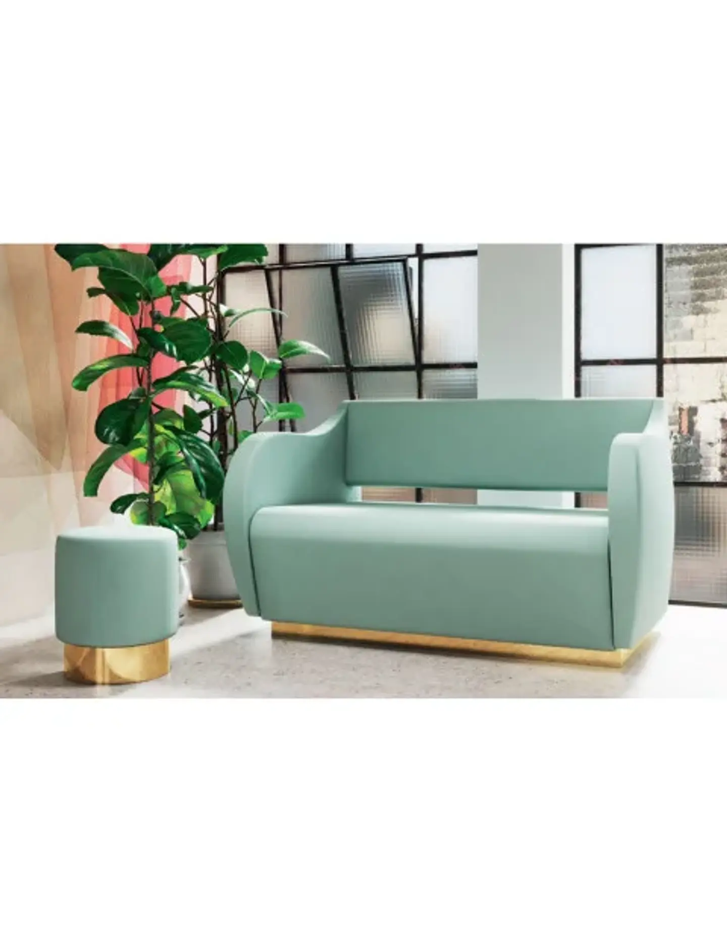 Sofá de espera modelo Galeone Gold duplo 2