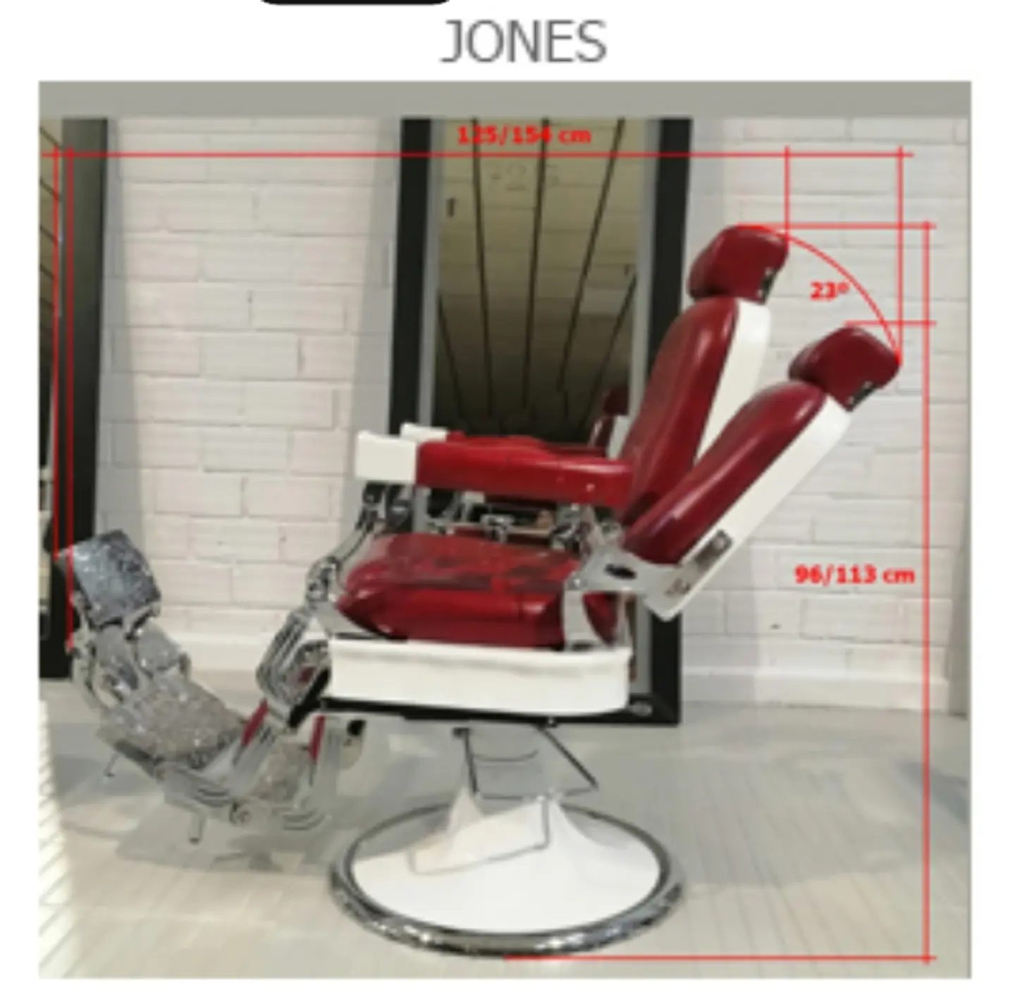 Cadeira de Barbeiro modelo JONES 7