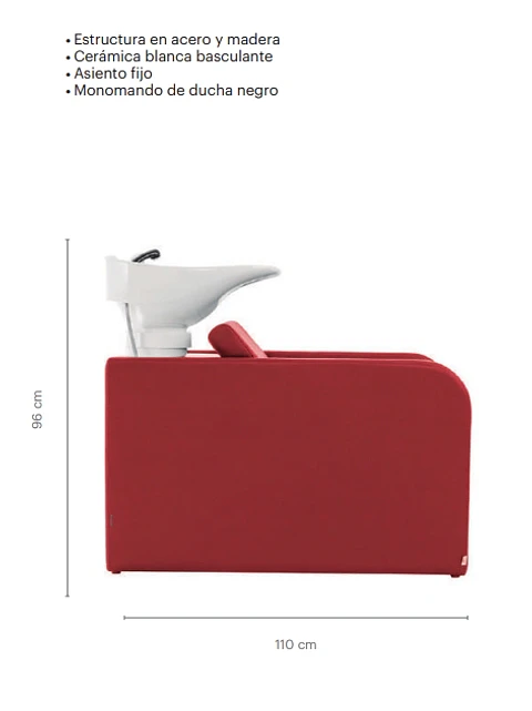 Rampa de Lavagem modelo NEPTUNO Vermelho