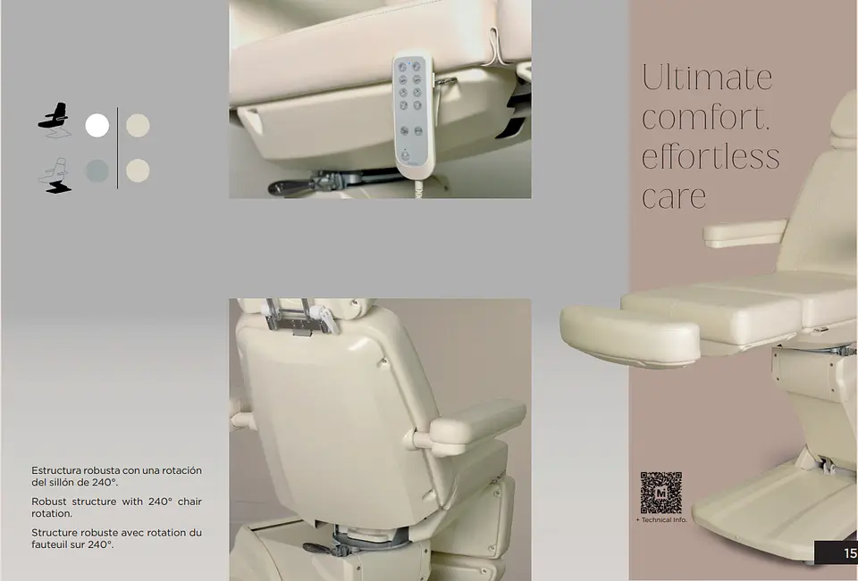 Poltrona de Estética 4 motores ARIES 4 3