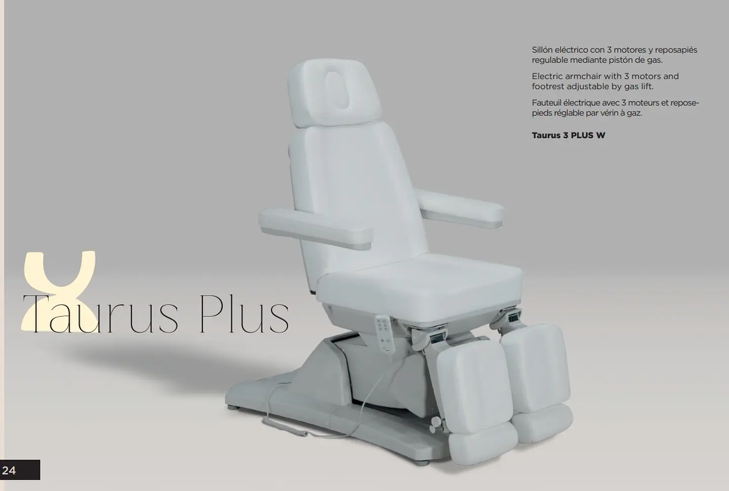 Poltrona de Estética TAURUS PLUS 3 motores 4