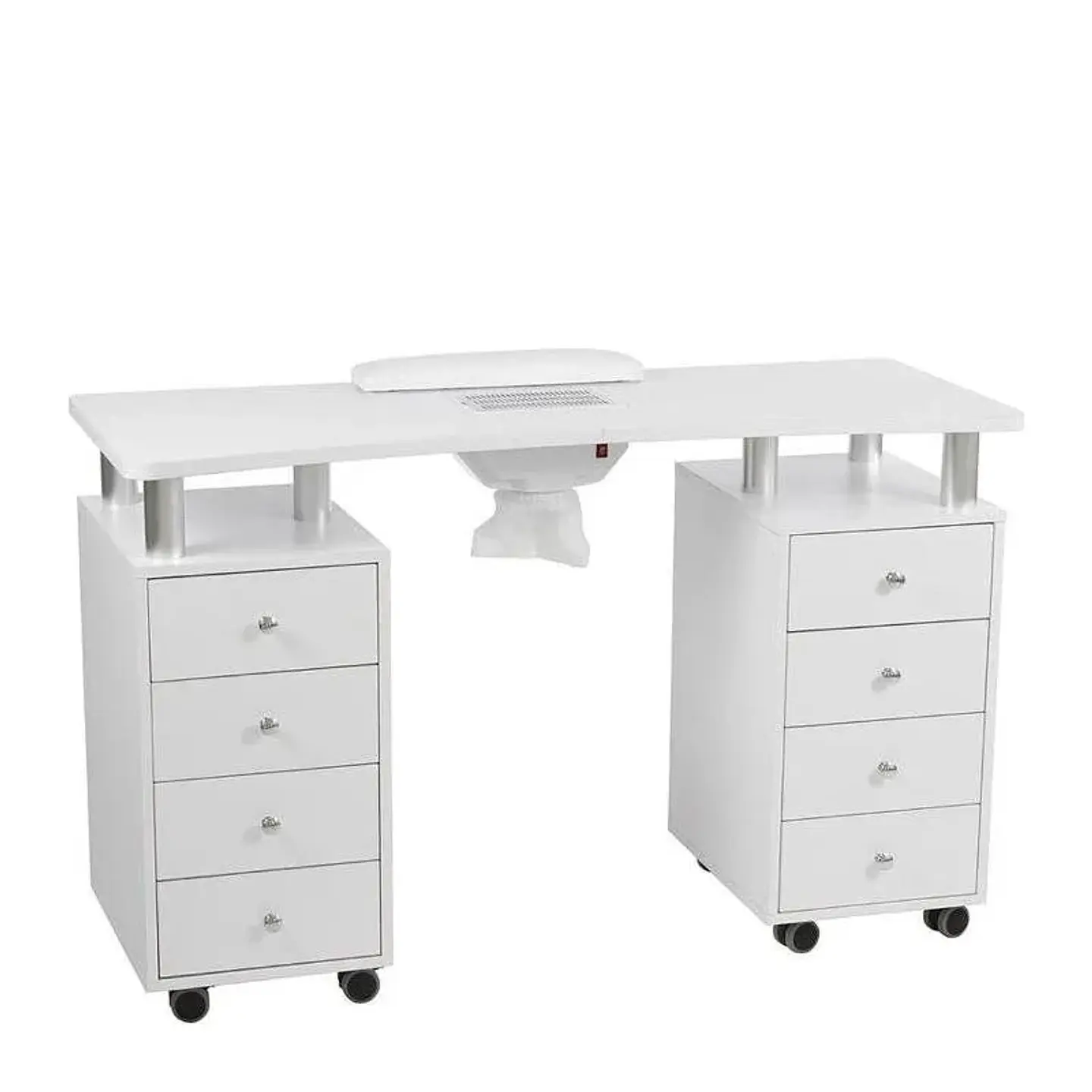 Mesa de Manicure Distal com Dupla Coluna de Gavetas 2