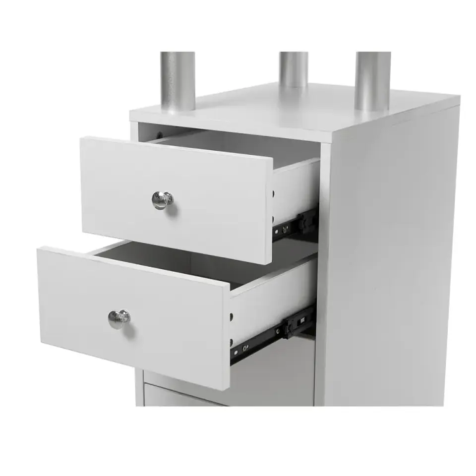 Mesa de Manicure Distal com Dupla Coluna de Gavetas 3
