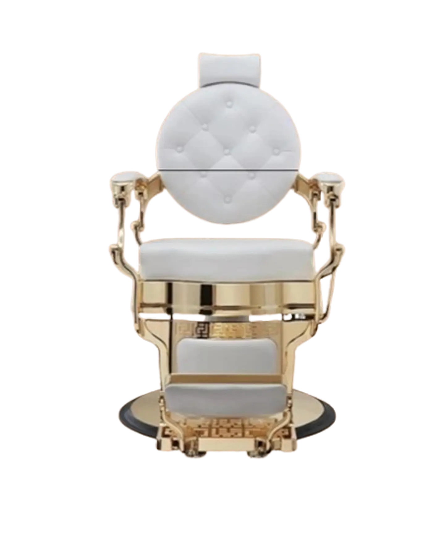 Cadeira de Barbeiro modelo BUZZ Gold-White 2