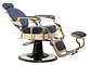 Cadeira de Barbeiro modelo BUZZ Gold Blue - Thumbnail 2