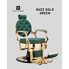 Cadeira de Barbeiro modelo BUZZ Gold Green 1