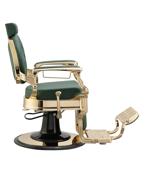 Cadeira de Barbeiro modelo BUZZ Gold Green