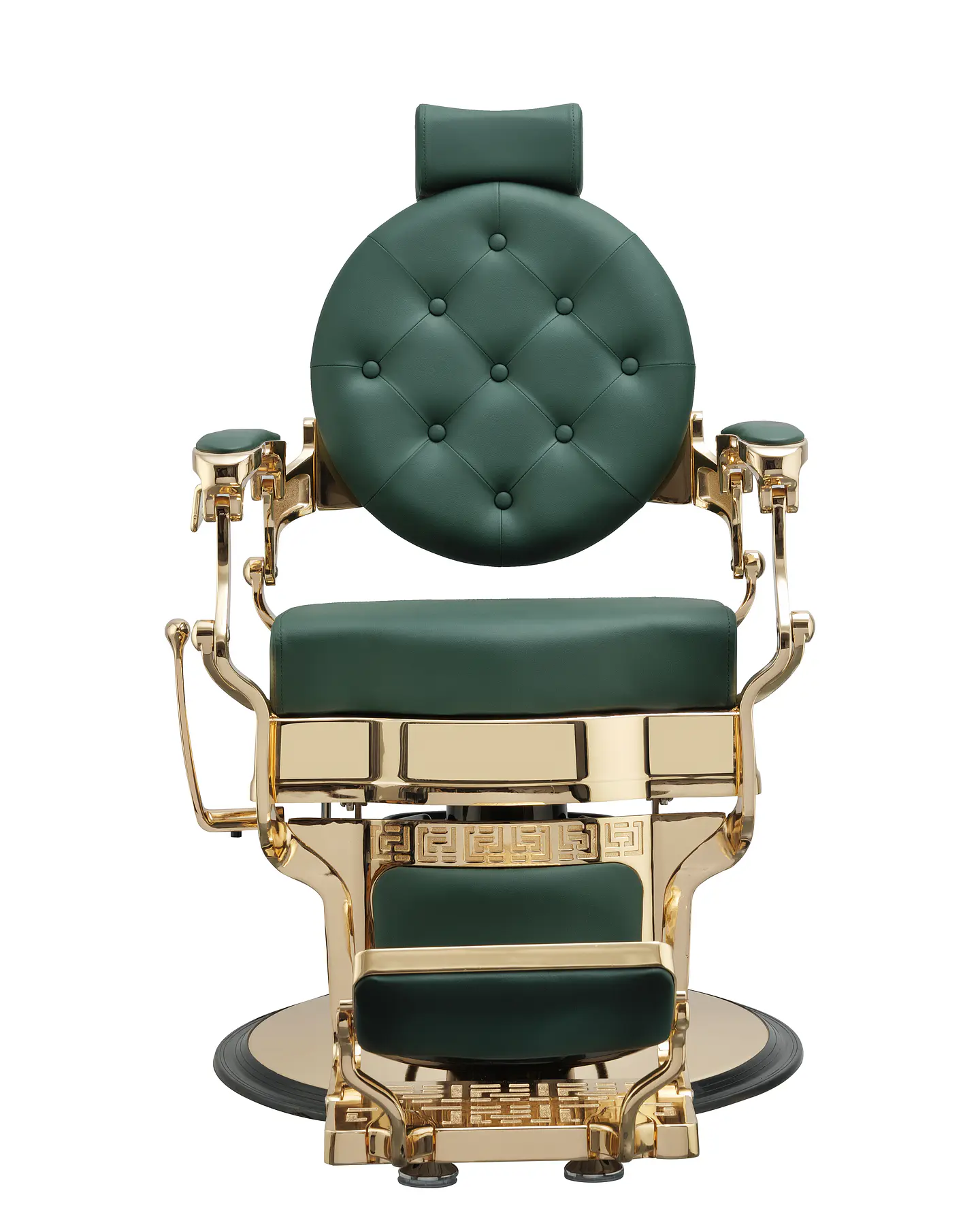 Cadeira de Barbeiro modelo BUZZ Gold Green 3