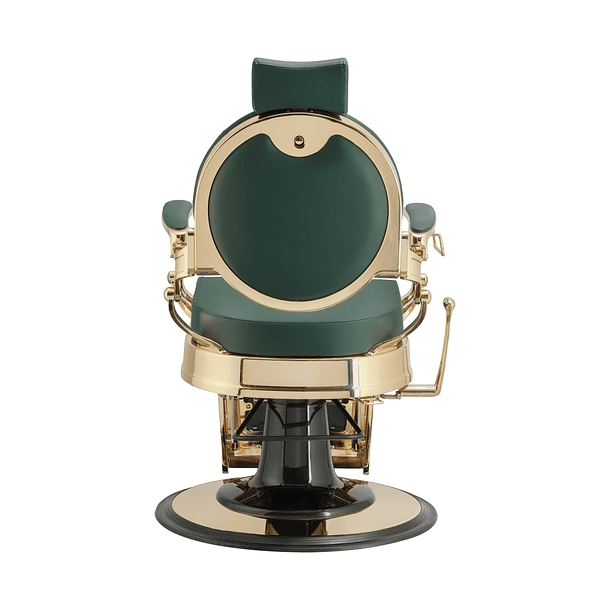 Cadeira de Barbeiro modelo BUZZ Gold Green 4