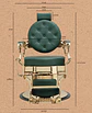 Cadeira de Barbeiro modelo BUZZ Gold Green - Thumbnail 5