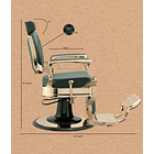 Cadeira de Barbeiro modelo BUZZ Gold Green 6