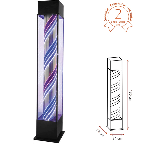 Poste de Barbeiro Luminoso P180 1