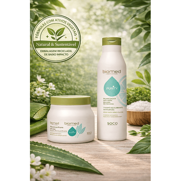 Biomed Kit Purity anticaspa shampoo e máscara