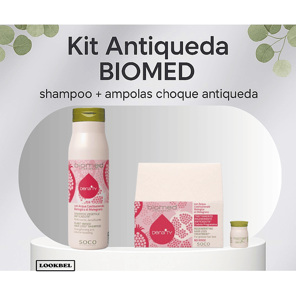 Biomed kit antiqueda shampoo + ampolas de choque antiqueda 7x6ml