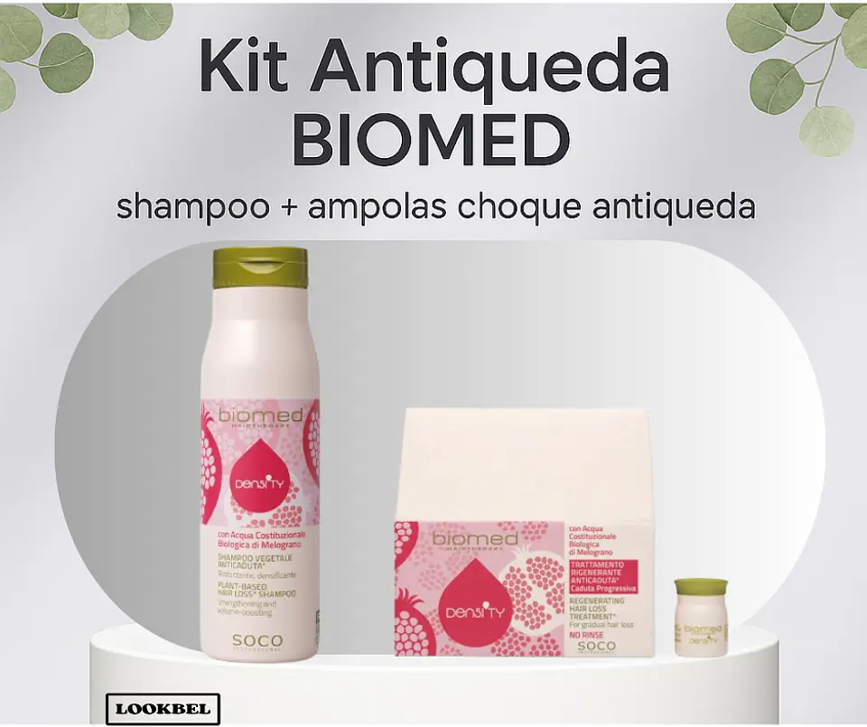 Biomed kit antiqueda shampoo + ampolas de choque antiqueda 7x6ml 2
