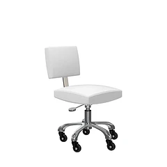 Banco de Estética quadrado GORDON com encosto e elevação a gás  