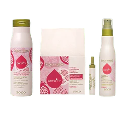 Biomed kit antiqueda Shampoo + ampolas 12x6ml + Sérum para cabelos finos e sem volume