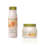 Biomed Softly kit máscara e shampoo Hidratação e Nutrição Intensa 1