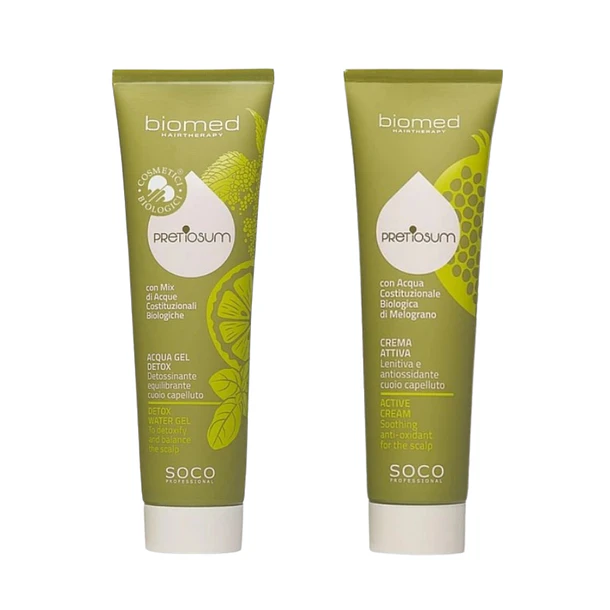 Biomed Conjunto Hair Detox Couro Cabeludo Oleoso 2un 1
